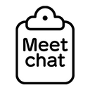Google Meet Chat to Clipboard icon