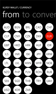 kursy walut / currency screenshot 1