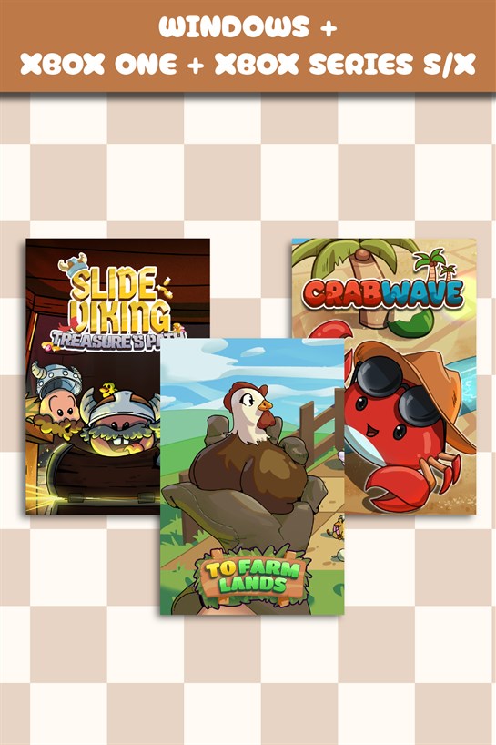 Box shot of Slide Viking: Treasure’s Path + Crabwave + To Farm Lands (Bundle)