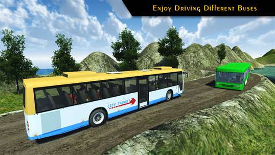 Offroad Tourist Bus Driving Simulator 3D screenshot 2