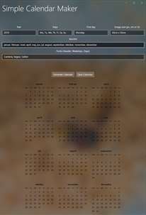 Simple Calendar Maker screenshot 4