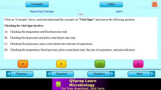 QVprep Lite Nursing, Caregiver, PCA prep screenshot 8