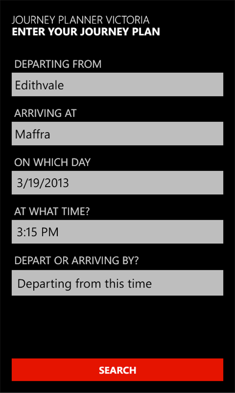 Journey Planner Vic