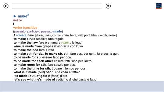 Oxford Paravia Italian Dictionary screenshot 4