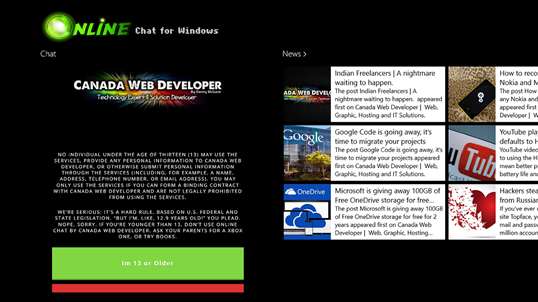 Online Chat for Windows screenshot 2