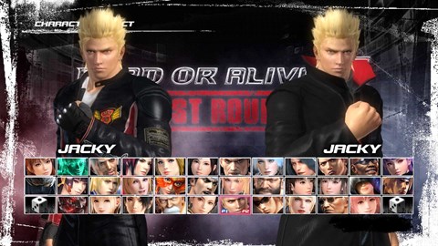 DEAD OR ALIVE 5 Last Round-karaktär: Jacky