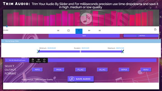 Music Editor & Video Editor : Trim,Convert,Extract and Mix AudioBooks For Audacity screenshot 4
