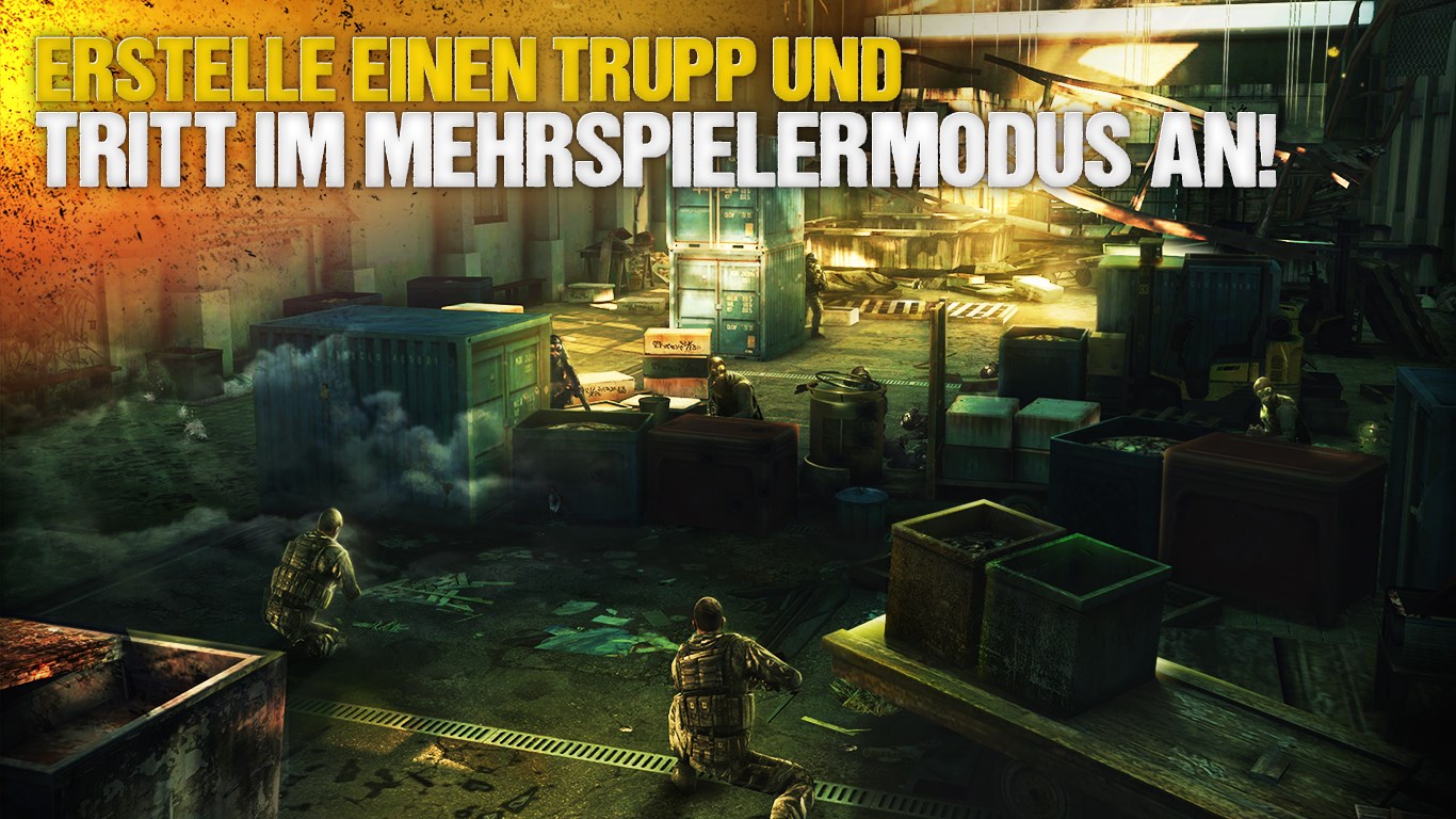 ERSTELLE EINEN TRUPP UND
TRITT IM MEHRSPIELERMODUS AN!