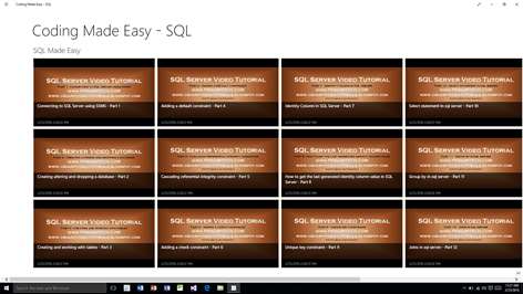 Coding Made Easy - SQL Screenshots 1