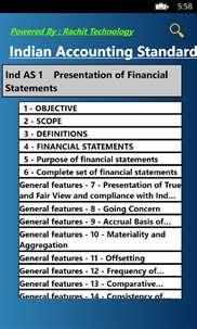 Indian Accounting Standards screenshot 1