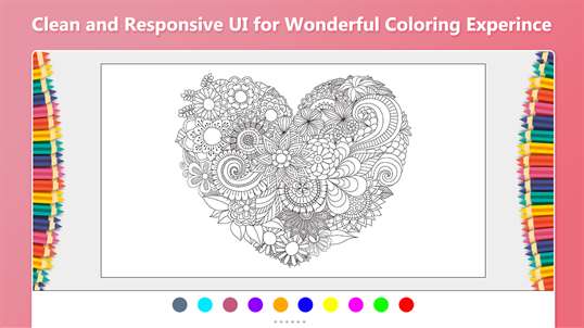 Adult Coloring Book For Stress Relief With Multiple Templates And Kids Design screenshot 1