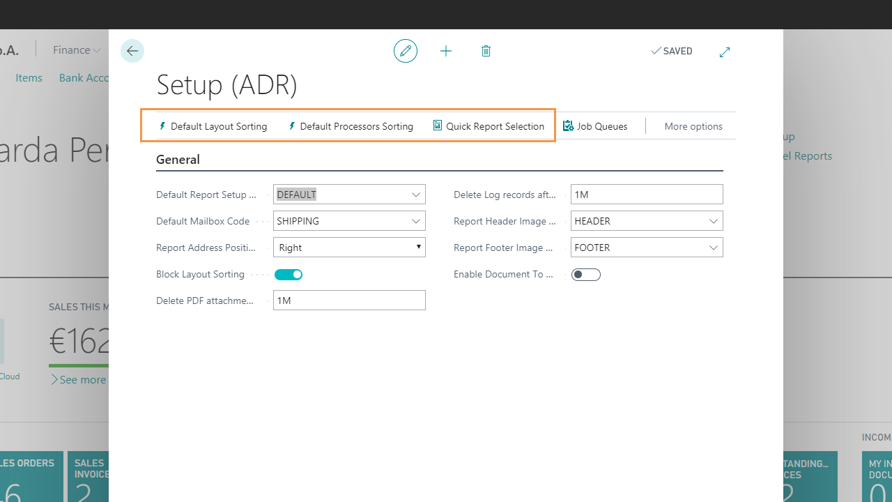 Snapshot 3 of Advanced Document Reporting