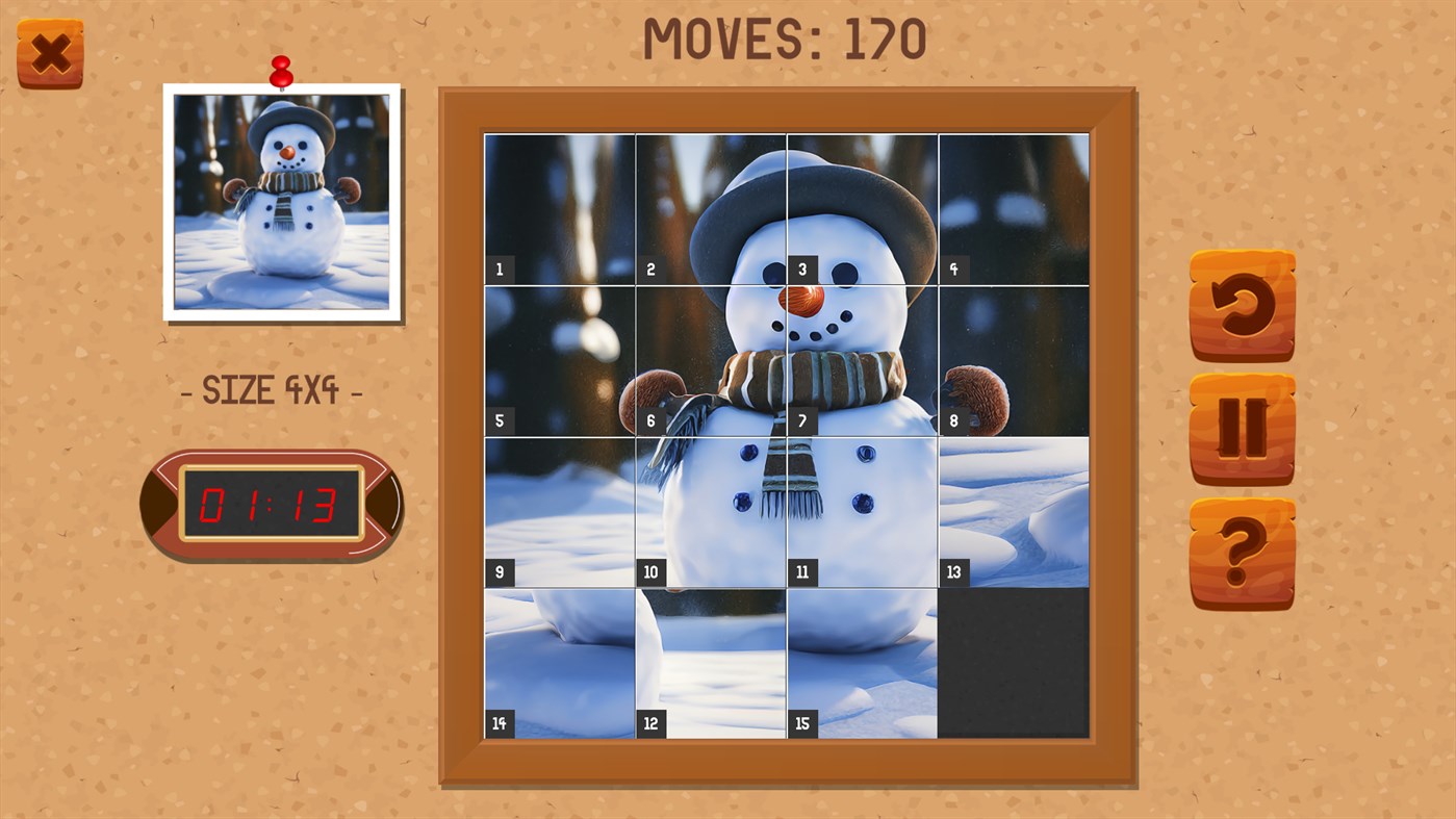#2. Sliding Puzzle Deluxe for PC & XBOX (Windows) By: PandaSoftwares