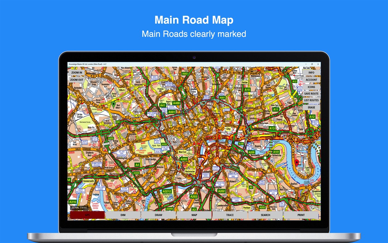 #5. A-Z Greater London Street Atlas (Windows) 来自: Knowledge Master UK Ltd