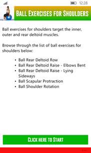 Ball Exercises for Shoulders screenshot 1