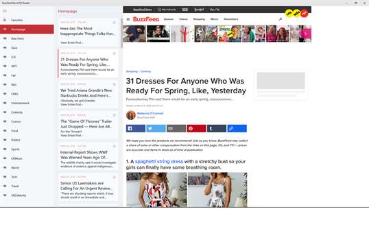 BuzzFeed News RSS Reader screenshot 1