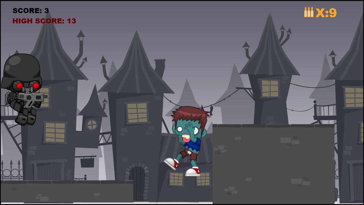 #1. Zombie Death Run (Windows) Bởi: A-Z Computers