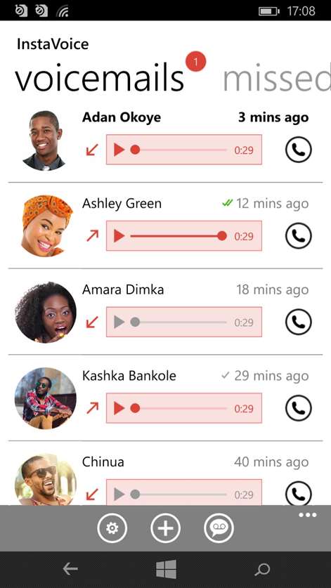 InstaVoice: Visual Voicemail & Missed Call Alerts Screenshots 1