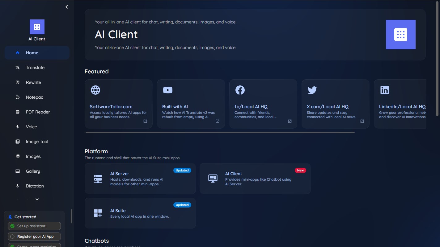 AI Client screenshot