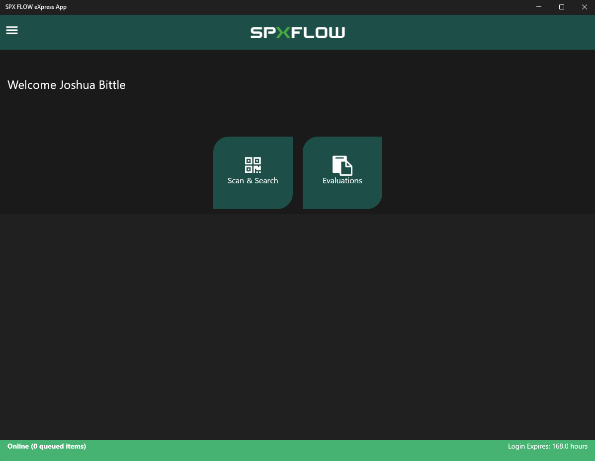 SPX FLOW eXpress screenshot