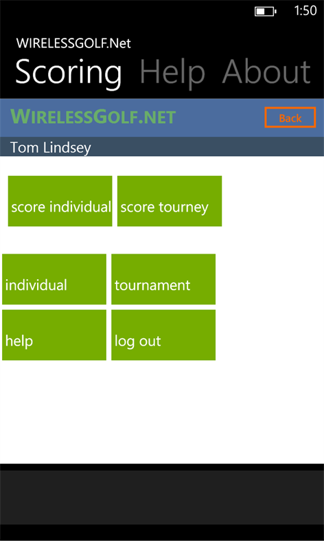 WirelessGolf.Net Screenshots 2