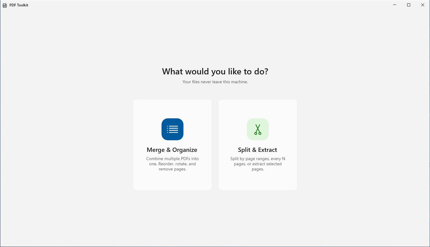 PDF Toolkit - Merge, Split & Organize PDFs Offline screenshot 1