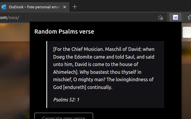 Random Psalms verse