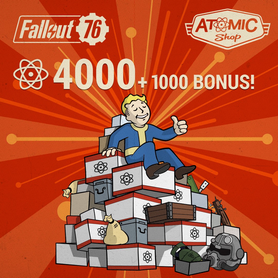 Fallout 76: 4000 (+1000 Bonus) Atoms (PC)