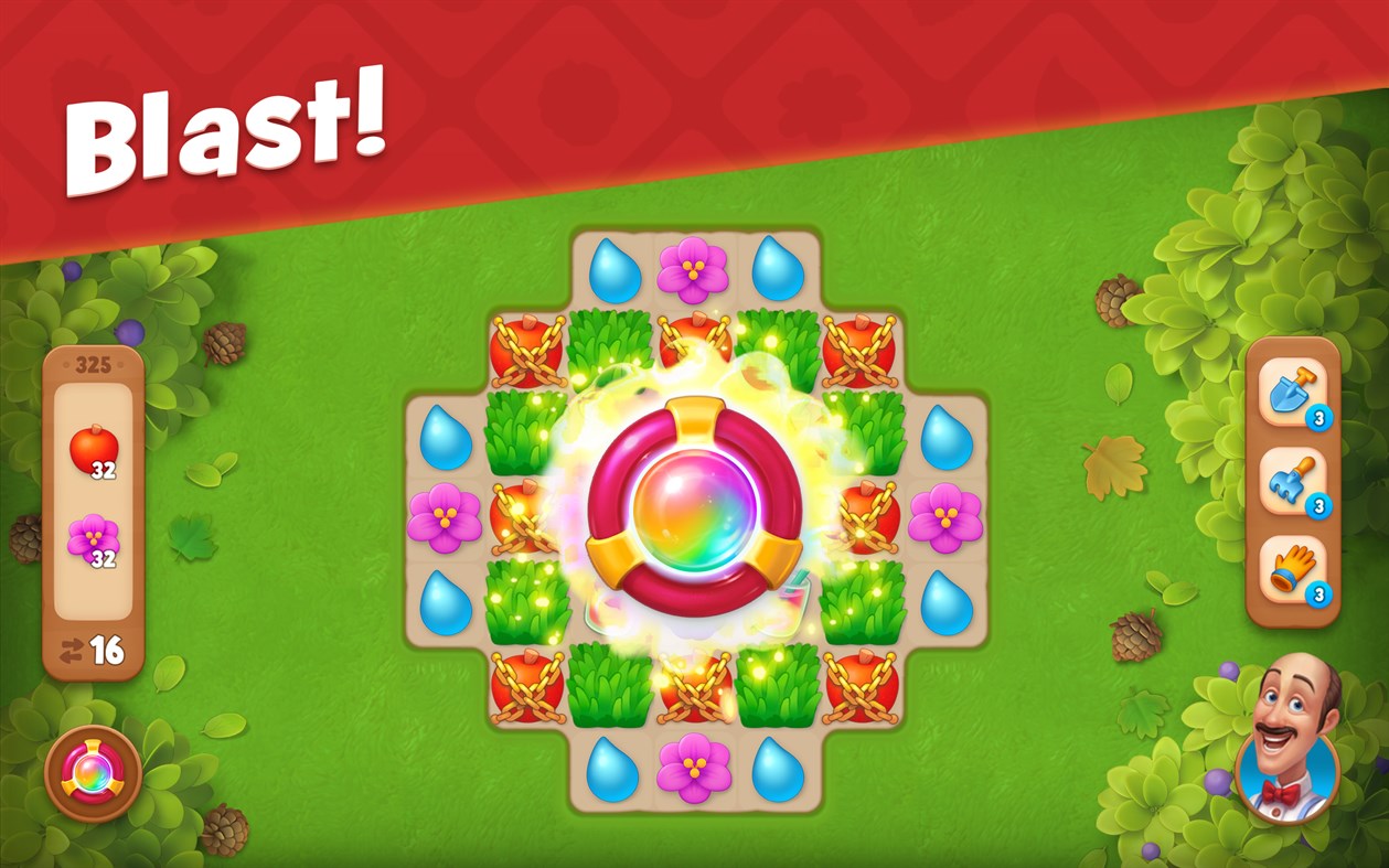 #3. Gardenscapes (Windows) By: Playrix