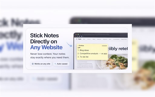 PinNote — Sticky Notes for Any Website