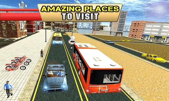 City Tour Bus Coach Driving screenshot 3