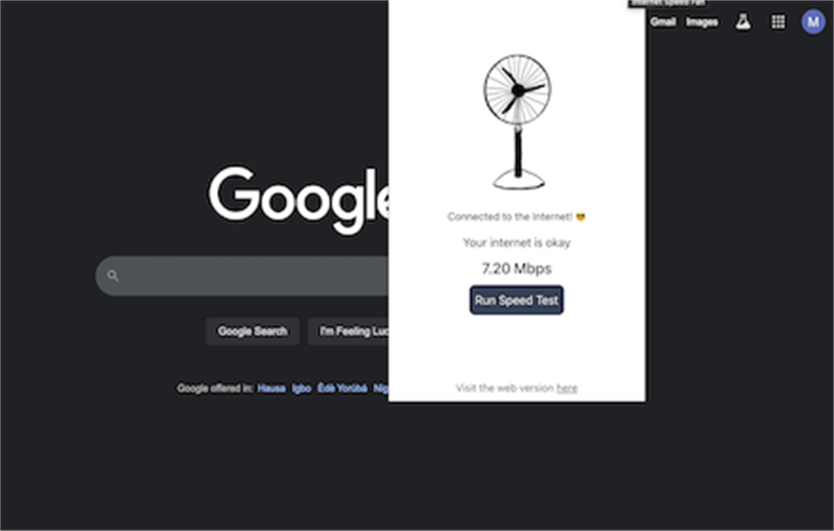 Internet Speed Fan