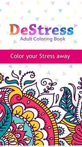 Relaxing Coloring Book - Color in Faces, Birds, Food, Pets & More For Stress Reduction screenshot 1