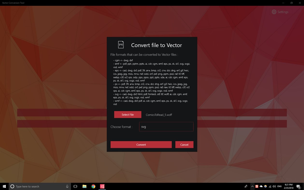 #2. Vector Converter Tool (Windows) 由: Roxy