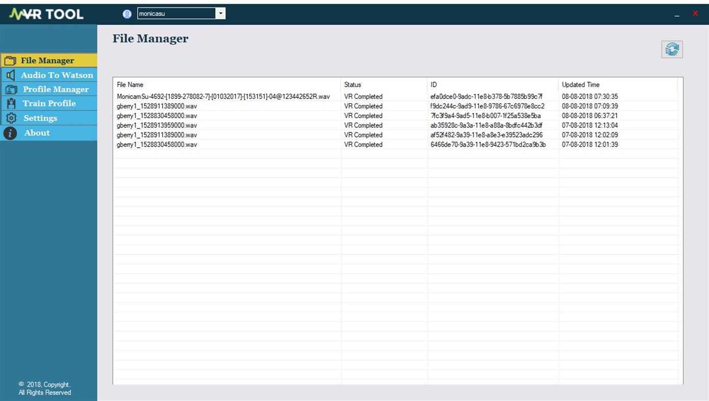 #10. Watson Speech to Text Productivity Tool for Transcribers (Windows) Przez: M2ComSys