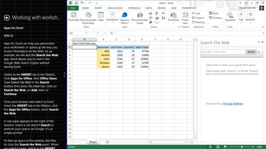 Video training Excel 2013 screenshot 4