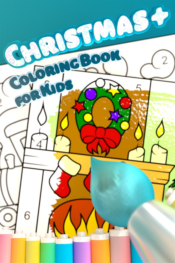 Christmas Coloring Book for Kids + Xbox Series X|S and Xbox One cover art