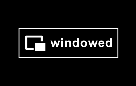 Windowed - floating Youtube/every website small promo image