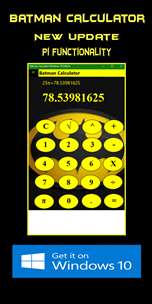 Batman Calculator Windows 10 screenshot 1