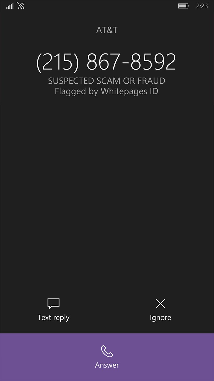 Call Blocking App Whitepages ID Comes To Windows 10 Mobile - MSPoweruser