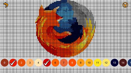 Logos Color by Number - Pixel Art Coloring Book screenshot 2