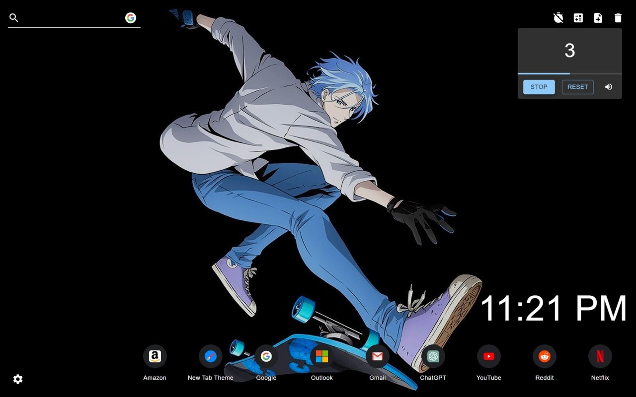 SK8 the Infinity Wallpaper New Tab