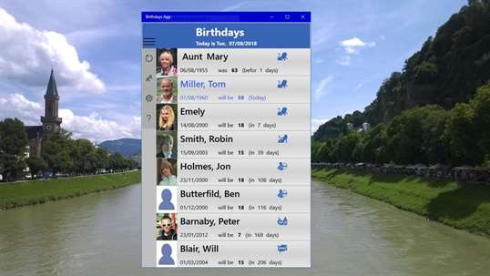 Birthdays App screenshot 1