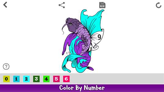 Koi Fish Color By Number - Japanese Coloring Book screenshot 4