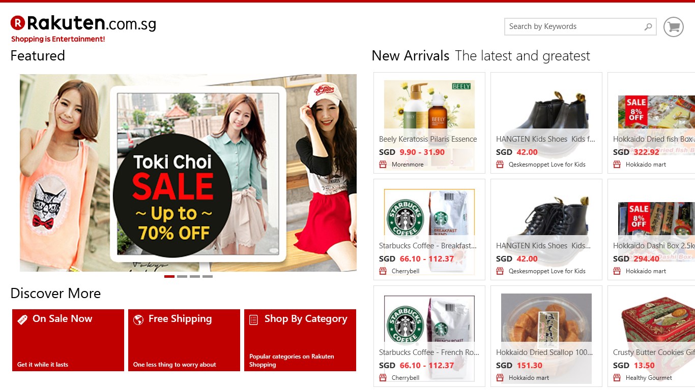 Rakuten Shopping for Windows 10