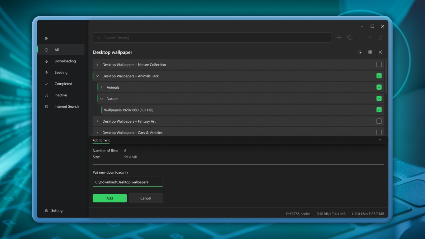 Torrent Manager screenshot
