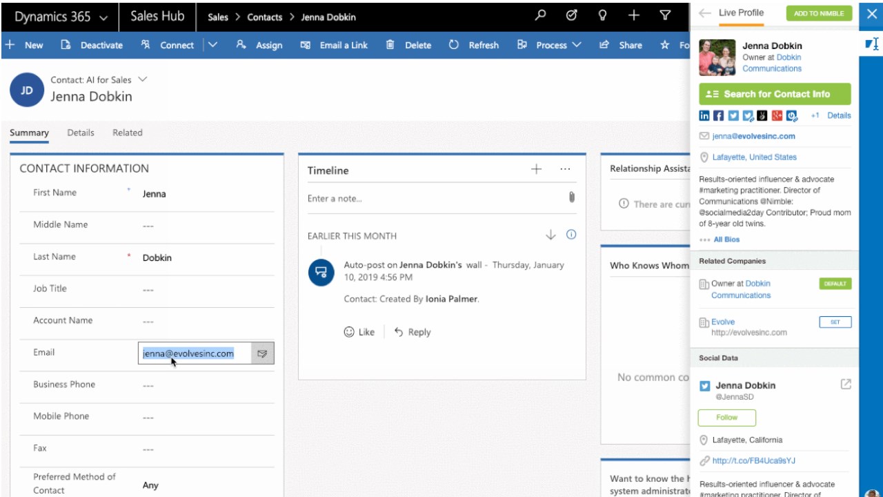 Snapshot 5 of Nimble CRM