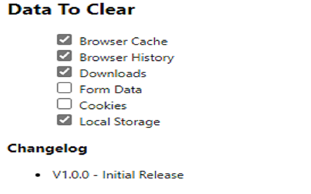 Clear Cache