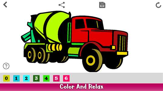 Tractors Color By Number - Vehicles Coloring Book screenshot 5