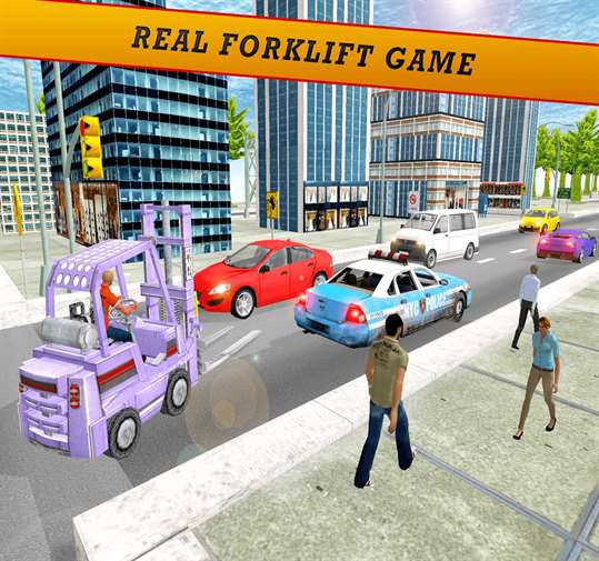 City Police Forklift Game 3D screenshot 6